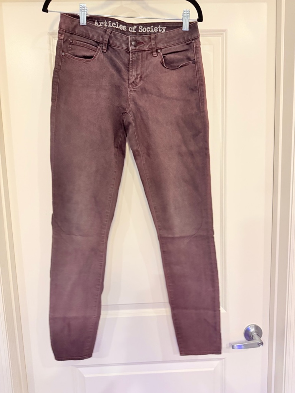 Articles Of Society Mauve Skinny Jeans NWOT size 27